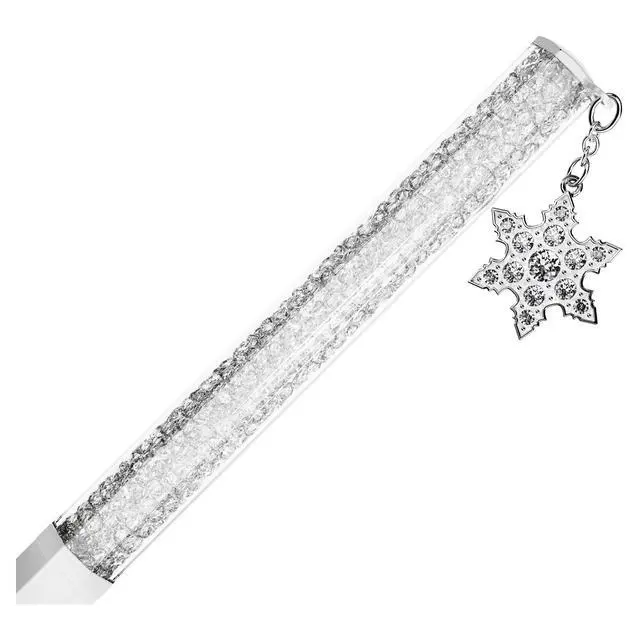 Alt view image 3 of 4 - Swarovksi Crystalline ballpoint pen, Octagon shape, Snowflake, White, White lacquered