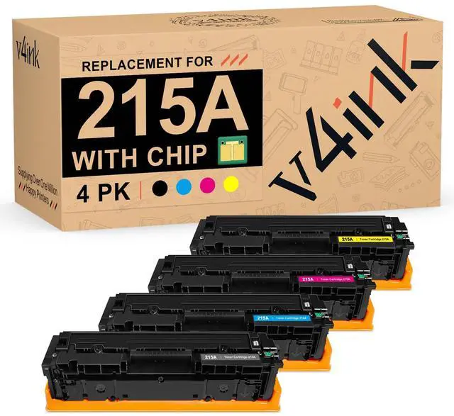 Main image of 215A Toner Cartridge Compatible for HP 215A Toner Cartridge 4 Pack | W2310A W2311A W2312A W2313A Works with Color Pro MFP M183fw M182n M182nw M155nw M155a M182 M183 Series Printer, With Chip