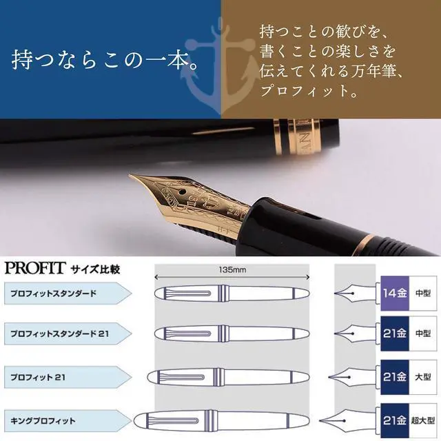 Alt view image 4 of 7 - Sailor 11-1219-720 Fountain Pen, Pro Fit Standard, Black, Zoom