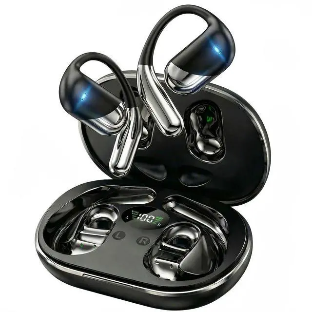 Main image of AI Translation Earbuds Real Time 194 Languages Translator Earbuds, No Subscription, 60H Battery Open Ear Bluetooth 5.4 Headphones, Audifonos Traductores Inglés Español for Travel Business Learning