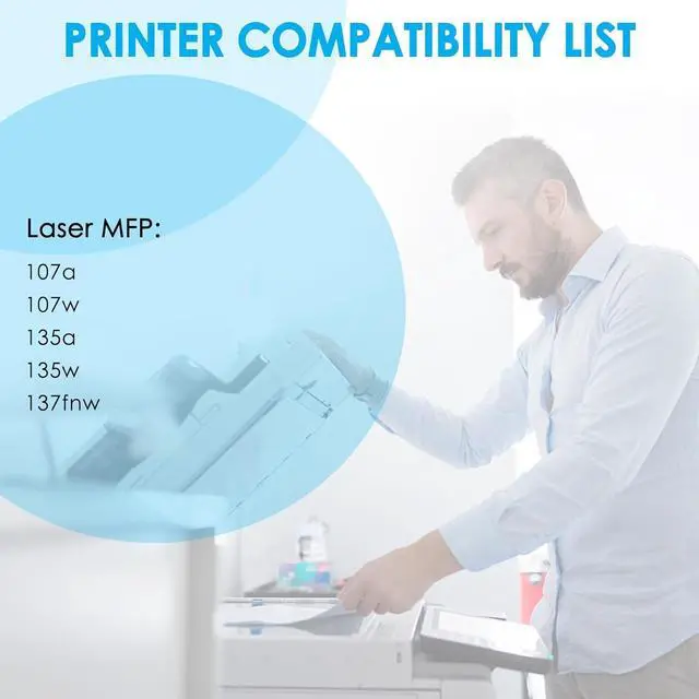 Alt view image 3 of 7 - Compatible 105A W1105A Toner Cartridge for HP 105A W1105A Toner Cartridge for HP Laser MFP 107a 107w 135a 135w 137fnw Printer (3000 Pages, 4-Packs)