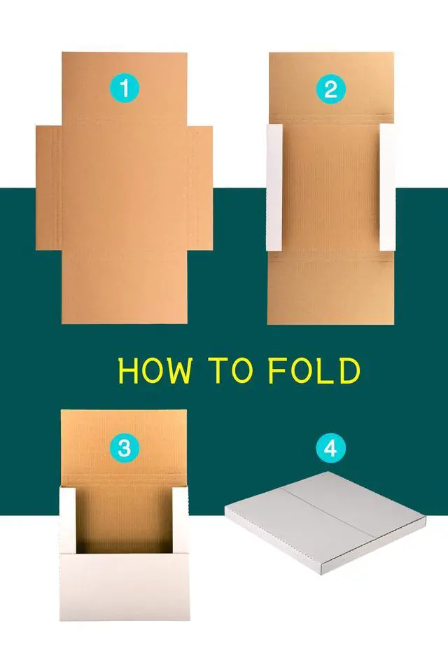 Alt view image 7 of 7 - 12.8x12.8x1 inch Shipping Boxes, Vinyl Record LP Mailer, 50-Pack | Cardboard Box for Album, Book Mailing, Packaging, Moving, Storage, with Fragile Stickers, Multi-Depth, White