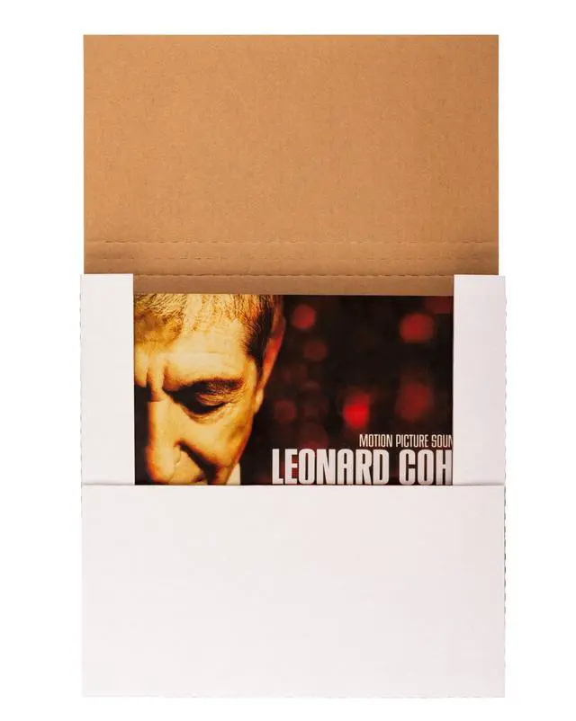 Alt view image 6 of 7 - 12.8x12.8x1 inch Shipping Boxes, Vinyl Record LP Mailer, 50-Pack | Cardboard Box for Album, Book Mailing, Packaging, Moving, Storage, with Fragile Stickers, Multi-Depth, White