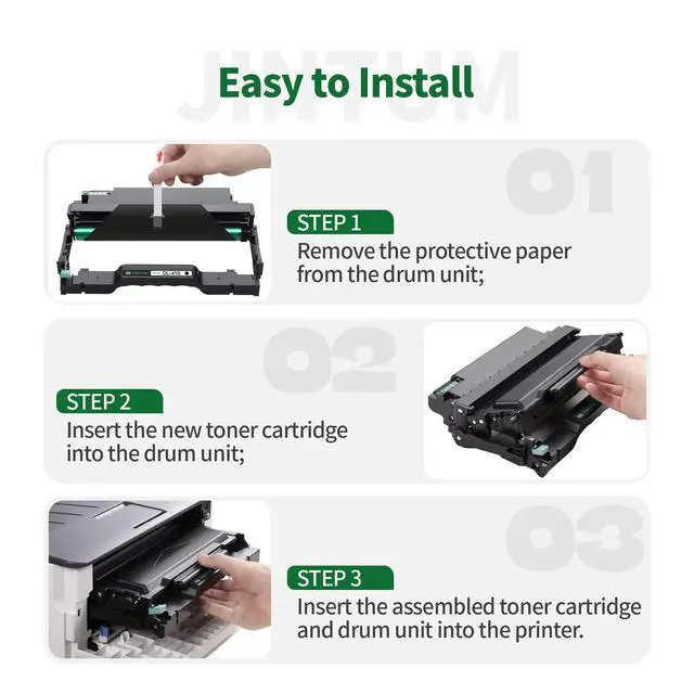Alt view image 5 of 6 - DL-410 Drum Unit Compatible with Pantum DL410 DL-410 for M7102DW P3012DW M6800FDW M7100DW M7200FDW M6802FDW M7102DN M7202FDW Printer (2 Black)
