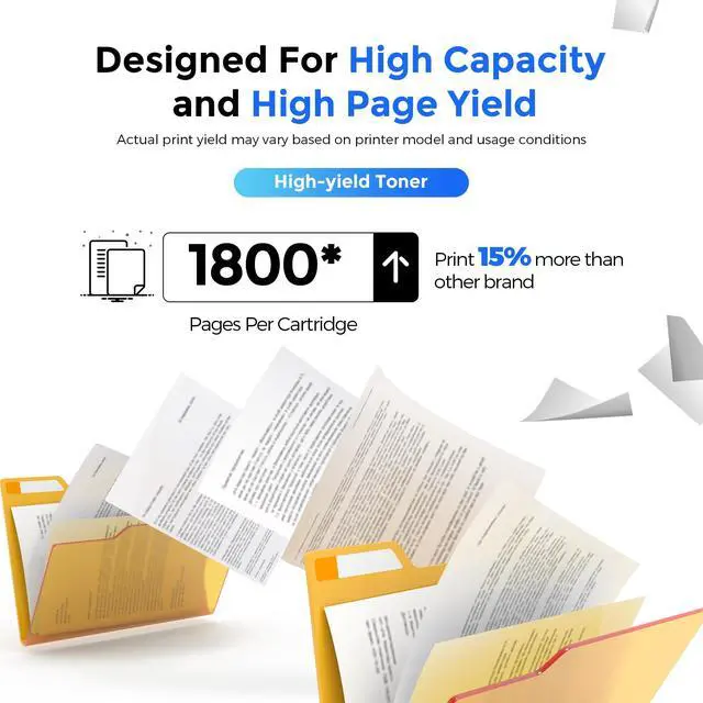 Alt view image 3 of 7 - 85A CE285A Toner Cartridge High Yield Pages Compatible Replacement for hp 85A CE285A Work with LASERJ Pro P1102w P1109w; LASERJ Pro MFP M1212nf M1217nfw