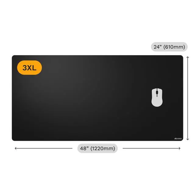 Alt view image 6 of 6 - Gaming Mouse Pad GMP 2-3XL - Spill-Proof Mouse Pad, Optimised for Gaming Sensors, Balanced Surface for Speed & Control, Edgeless Design - 1220mm x 610mm x 3mm - Triple Extra Large Desk Mat