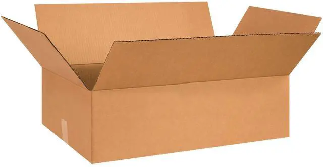 Main image of 26x15x5 Flat Corrugated Boxes, Flat, 26L x 15W x 5H, Pack of 20 | Shipping, Packaging, Moving, Storage Box for Home or Business, Strong Wholesale Bulk Boxes