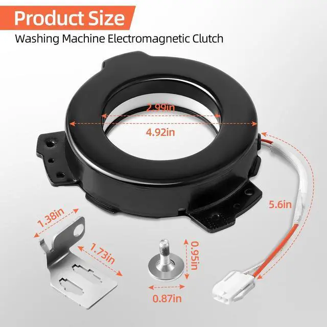 Alt view image 2 of 7 - MVW7230HW0 MVW7232HW0 MVWB765FW3 Washer Clutch Fit for Whirl-pool May-tag | MVW7232HW1 WTW8040DW4 MVWB835DW4 WTW7300DW1 MVWB765FW1 WTW8500DC5 MVWB765FW0 WTW7000DW0 WTW7120HW0 WTW7500GC2 WTW8000DW5