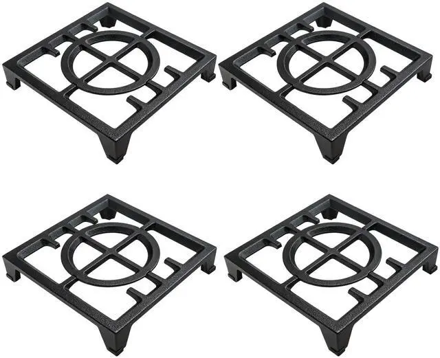 Main image of W11380124 Stove Grate Replacement Parts for Whirlpool KitchenAid Gas Range Parts Dual Fuel Range Cooking Grate 11"x 10.8" KFDC558JSS00 KCGC506JSS Stove Oven Cast Iron Cooktop Grate (4 Pack)