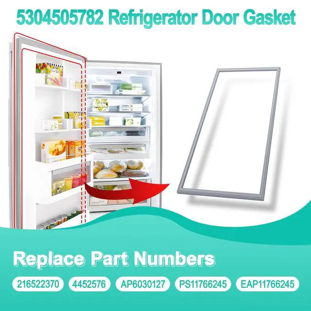 Alt view image 3 of 7 - 2 Pack Upgraded 5304505782 freezer door gasket Replacement Compatible with Frigidaire Refrigerator Door Gasket Seal, 65" x 31" Freezer Door Seal for Electrolux FPRU19F8RFC, FPUH19D7LF1, FPRH19D7LF1