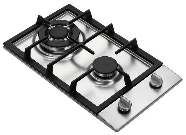Alt view image 3 of 7 - GC2-37P (LPG/Propane Gas) high efficiency 2 burner gas cooktop, ETL Safety Certified