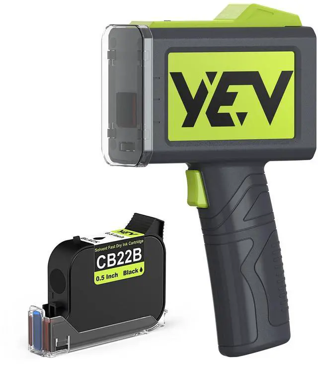 Main image of Handheld Inkiet Printer V127 Newly Enhanced 16-Hour Continuous Printing 5 Wheel Support for Printing Batch Numbers, Logos, Serial Numbers, Barcodes, and QR Codes on Diverse Materials (Green)