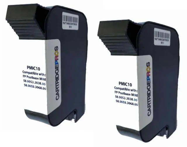 Main image of Made in the USA. 2-Pack Compatible Replacement PMIC10 Ink cartridges for FP Mini Postage Meters