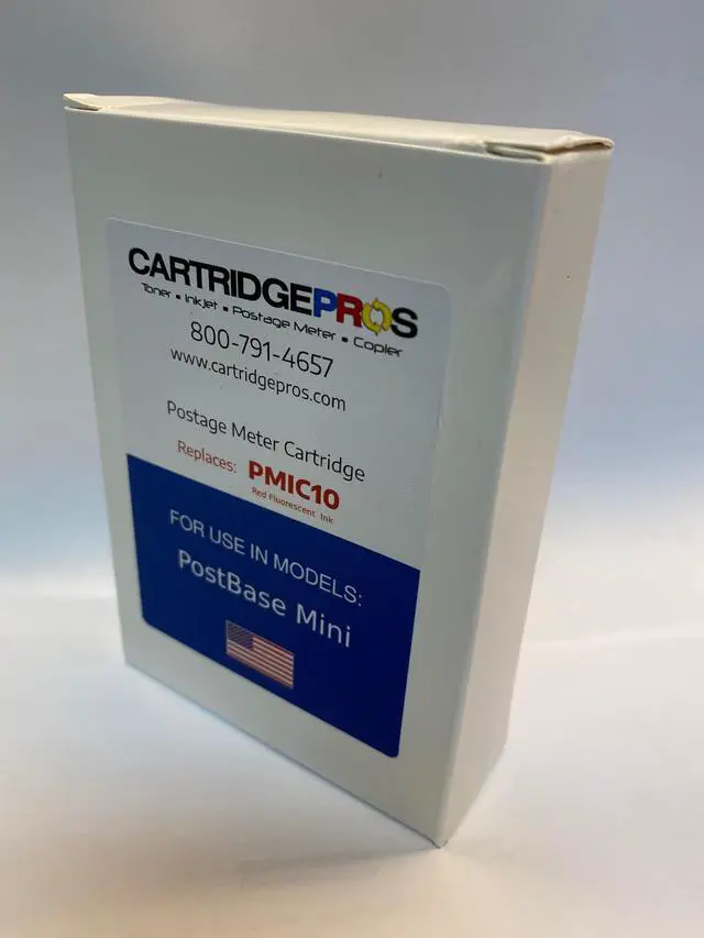 Alt view image 3 of 3 - Made in the USA. 2-Pack Compatible Replacement PMIC10 Ink cartridges for FP Mini Postage Meters