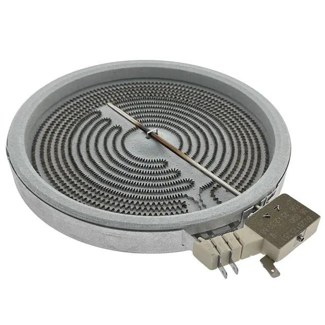 Alt view image 2 of 5 - Range Cooktop 8"/5" Dual Radiant Surface Element Burner 2000/1000W OEM Replacement Parts, Compatible with LG MEE64284801, Samsung DG47-00075A, Viking 031376-000, Whirlpool KitchenAid WP8285938