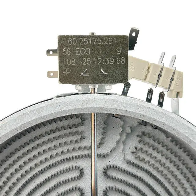 Alt view image 5 of 5 - Range Cooktop 8"/5" Dual Radiant Surface Element Burner 2000/1000W OEM Replacement Parts, Compatible with LG MEE64284801, Samsung DG47-00075A, Viking 031376-000, Whirlpool KitchenAid WP8285938