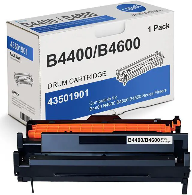 Main image of B4400/B4600 Drum Cartridges 1 Pack: Compatible 43501901 Drum Unit Replacement for OKI B4600 B4400 B4500 B4550 Series Printer