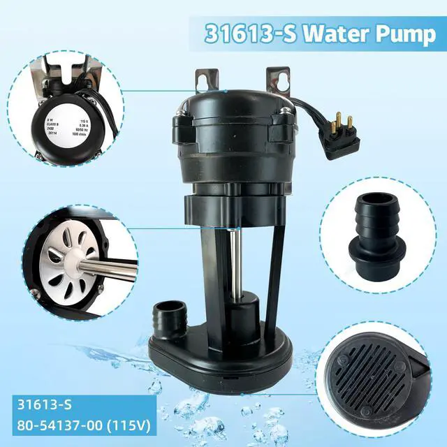 Alt view image 6 of 6 - 31613-S Water Pump Compatible with Uline Ice Machines Maker