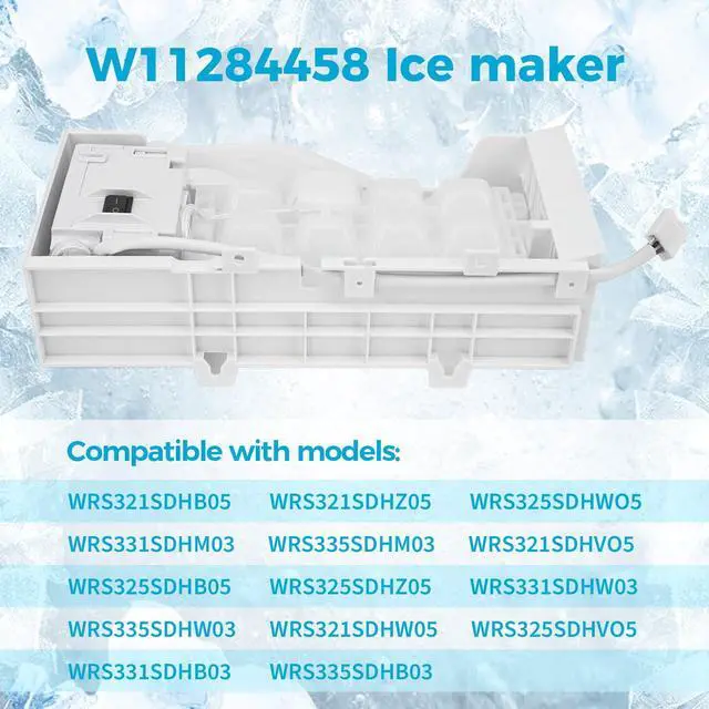 Alt view image 2 of 7 - W11284458 W11088559 Ice Maker Parts, Replace for Whirlpool Refrigerators | Compatible with AP6809232 EAP12584610 PS12584610 and 4961086; Made From Food-Grade Materials for Safe Use