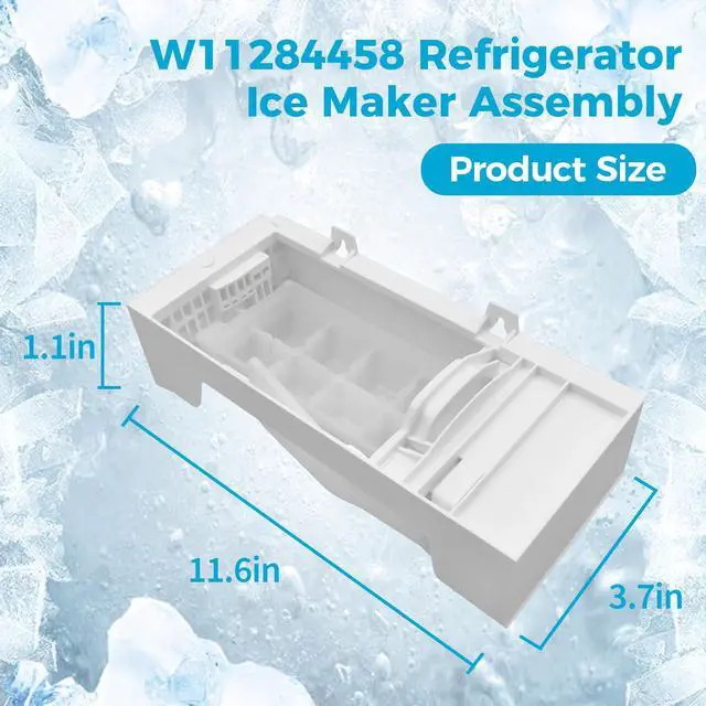 Alt view image 3 of 7 - W11284458 W11088559 Ice Maker Parts, Replace for Whirlpool Refrigerators | Compatible with AP6809232 EAP12584610 PS12584610 and 4961086; Made From Food-Grade Materials for Safe Use