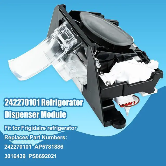 Alt view image 2 of 5 - 242270101 Replace for Frigidaire Refrigerator Dispenser Module 242270101 | Replacement Part Numbers AP5781886 3016439 PS8692021; High-Efficiency Ice Making
