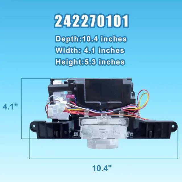 Alt view image 4 of 5 - 242270101 Replace for Frigidaire Refrigerator Dispenser Module 242270101 | Replacement Part Numbers AP5781886 3016439 PS8692021; High-Efficiency Ice Making