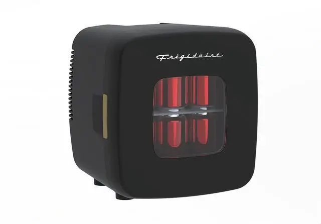 Alt view image 2 of 7 - Retro Mini Fridge, 12/9 liters Cans Beverage Cooler, 100% Freon-Free & Eco Friendly Perfect for Home, Office, or Cars. Includes Plugs for Home Outlet & 12V Car Charger (Slate)