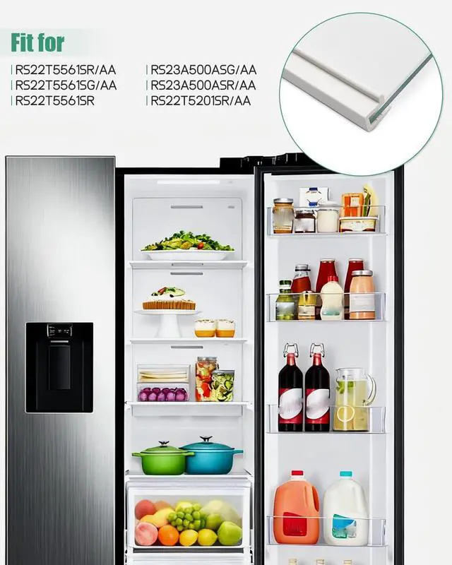 Alt view image 4 of 6 - DA97-16362A Refrigerator Glass Shelf Fit for Samsung Refrigerator, Replace DA97-16362T AP6025092 PS17501265, Freezer Tempered Glass Shelf