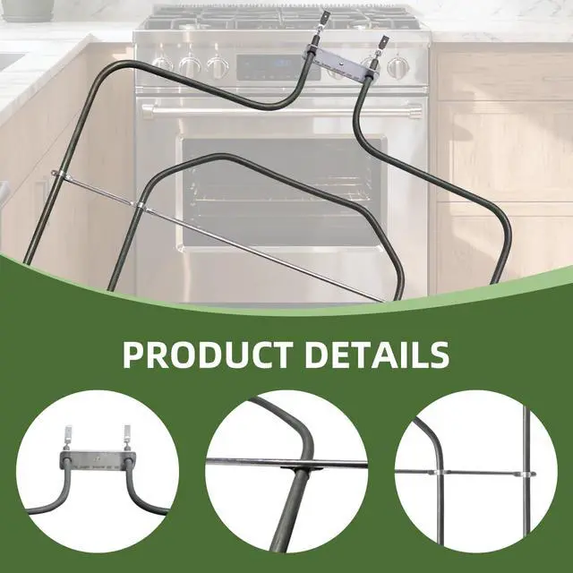 Alt view image 3 of 7 - 00791650 Oven Range Bake Element Compatible with Thermador part 00791650 Replacement 791650 4163328 AP5809152 PS9495682 EAP9495682