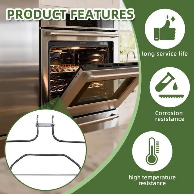 Alt view image 4 of 7 - 00791650 Oven Range Bake Element Compatible with Thermador part 00791650 Replacement 791650 4163328 AP5809152 PS9495682 EAP9495682