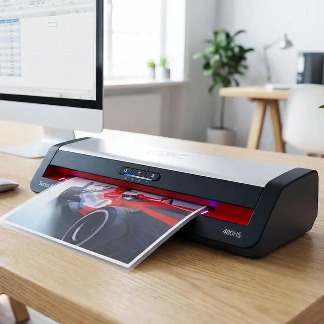 Alt view image 3 of 7 - Laminator Machine, 13" Wide Format 4-Roller Professional Pouch Laminator with Auto Reverse Anti-Jam (480HS)