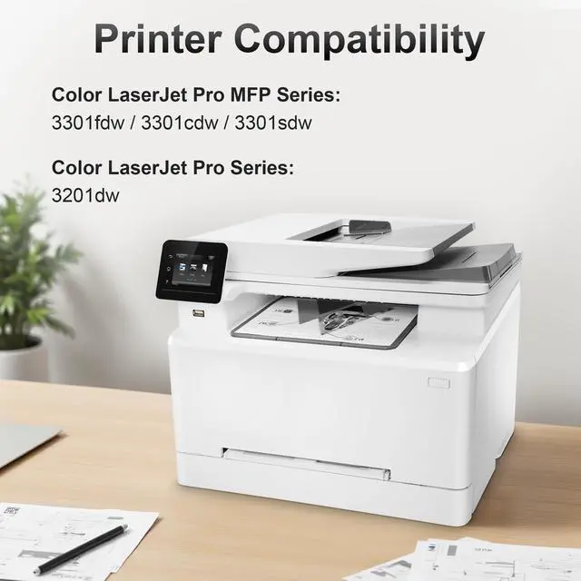 Alt view image 2 of 7 - 218X 2Black Toner Cartridgs Replacement for HP 218X 218A 3201dw MFP 3301fdw | Work with HP Color LaserJet Pro 3201dw MFP 3301fdw 3301sdw 3301cdw Printers - High Yield with Chip Up to 3,200 Pages Each