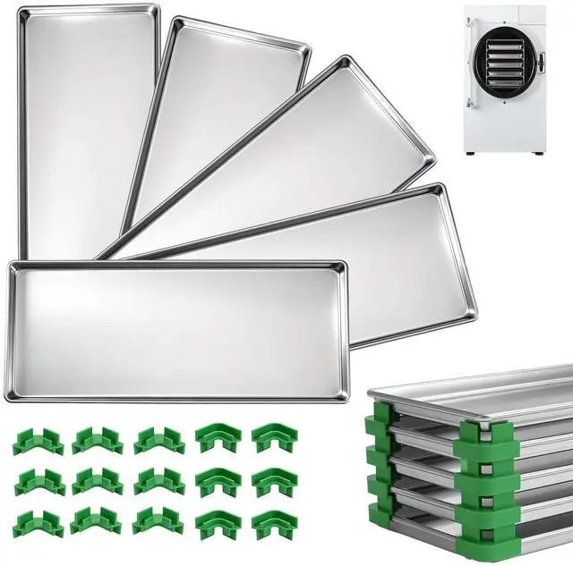 Main image of Metal Pallet for Harvest Right Freeze Dryer Metal Tray, dehydrator Trays Easy to disassemble,Corrosion-Resistant, Including Freeze Dryer Accessories Stacker Crane. (Medium-5pack)