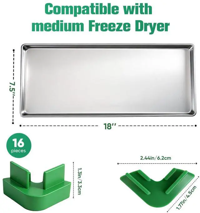 Alt view image 2 of 7 - Metal Pallet for Harvest Right Freeze Dryer Metal Tray, dehydrator Trays Easy to disassemble,Corrosion-Resistant, Including Freeze Dryer Accessories Stacker Crane. (Medium-5pack)