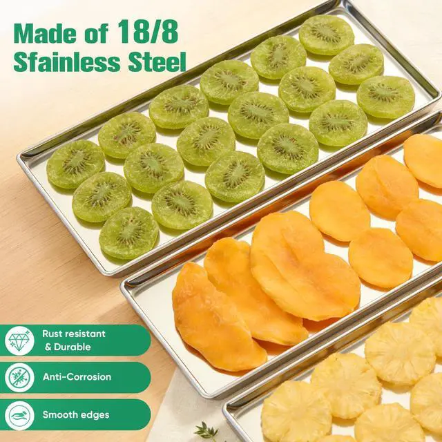 Alt view image 6 of 7 - Metal Pallet for Harvest Right Freeze Dryer Metal Tray, dehydrator Trays Easy to disassemble,Corrosion-Resistant, Including Freeze Dryer Accessories Stacker Crane. (Medium-5pack)