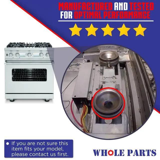 Alt view image 3 of 7 - Upgraded Top Front Burner Assembly Part# PA080037 - Replacement and Compatible with Some Viking Ranges