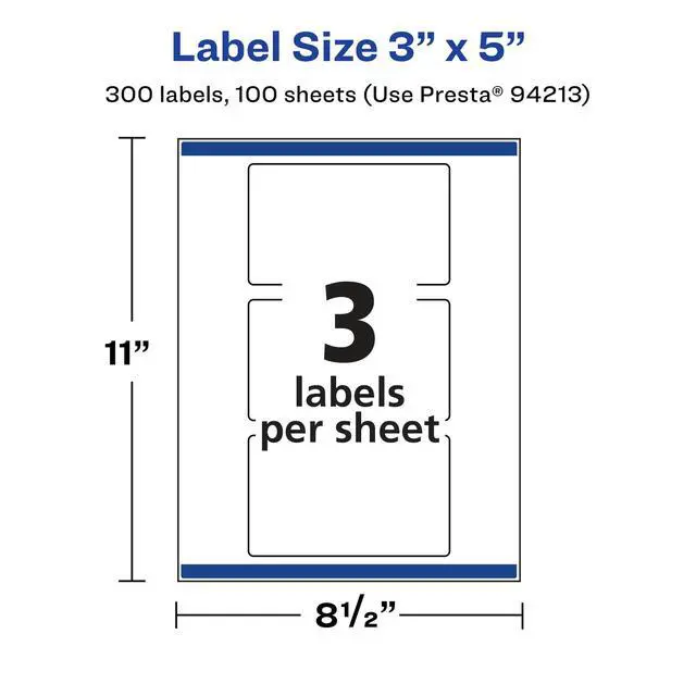 Alt view image 5 of 6 - ® Glossy Clear Rectangle Labels, Sure Feed® Technology, 3" x 5", 300 Glossy Clear Labels, Print-to-The-Edge, Laser/Inkjet Printable