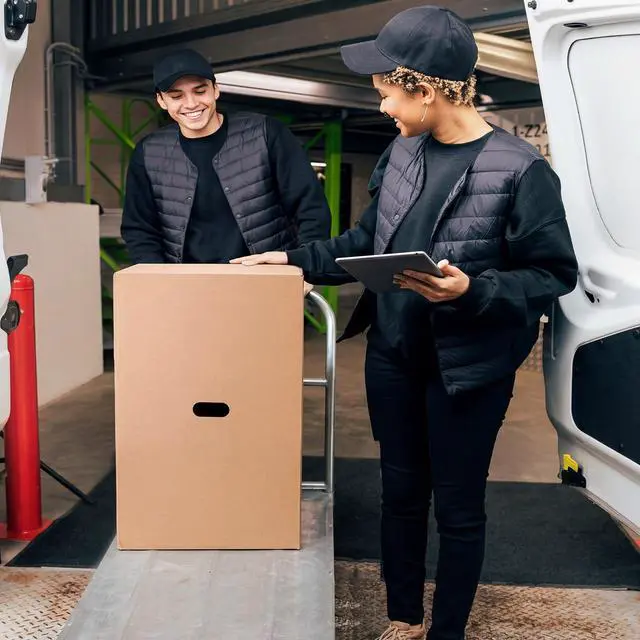 Alt view image 7 of 7 - 6 Pack Large Moving Boxes with Handles 18 x 18 x 28 Inches Kitchen Corrugated Moving Boxes Double Wall Heavy Duty Cardboard Packing Box for Packing Shipping Mailing Garage Storage