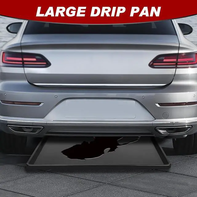 Alt view image 4 of 6 - 6 Pcs Extra Large Oil Drip Pan 35.4 x 24 x1.5 Inches Under Car Plastic Auto Oil Drip Tray Car Oil Catch Pan Replacement Tray for Garage Floor