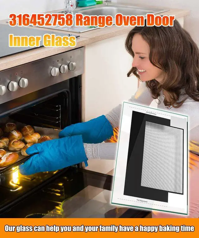 Alt view image 6 of 6 - 316452758 Range Outer Oven Outer Door Glass | Fits for Frigidaire Crosley Kenmore Range Door Glass,Replaces Part Number:316452719 4583012 AP6284729 PS12175974 EAP12175974