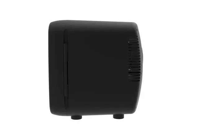Alt view image 6 of 7 - Retro Mini Fridge, 12/9 liters Cans Beverage Cooler, 100% Freon-Free & Eco Friendly Perfect for Home, Office, or Cars. Includes Plugs for Home Outlet & 12V Car Charger (Slate)