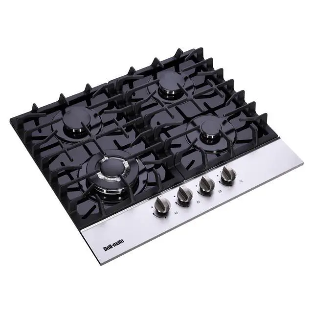 Alt view image 5 of 7 - DM4188-01 24-Inch Dual-Fuel Gas Cooktop, 5-Burner LPG/NG Convertible Stovetop With Tempered Glass Surface