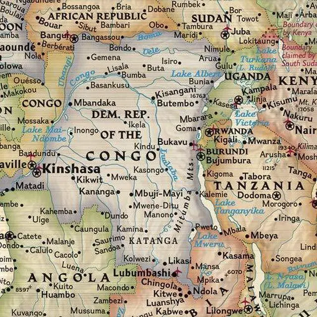 Alt view image 3 of 3 - World Executive Wall Map - Antique Style - 73 x 48 inches - Extra Large - Art Quality Print