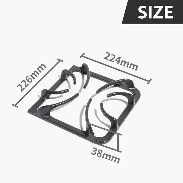Alt view image 2 of 5 - 4 Pack 316202405 Grate Replacement Parts for Frigidaire Kenmore Gas Stove Burner, Grates Range Parts, Gas Stove Accessories Cast Iron Pot Rack Cookware Sets