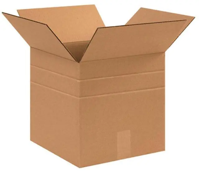 Main image of MD121212 Multi-Depth Corrugated Cardboard Box 12" L x 12" W x 12" H, Kraft, For Shipping, Packing and Moving (Pack of 25)