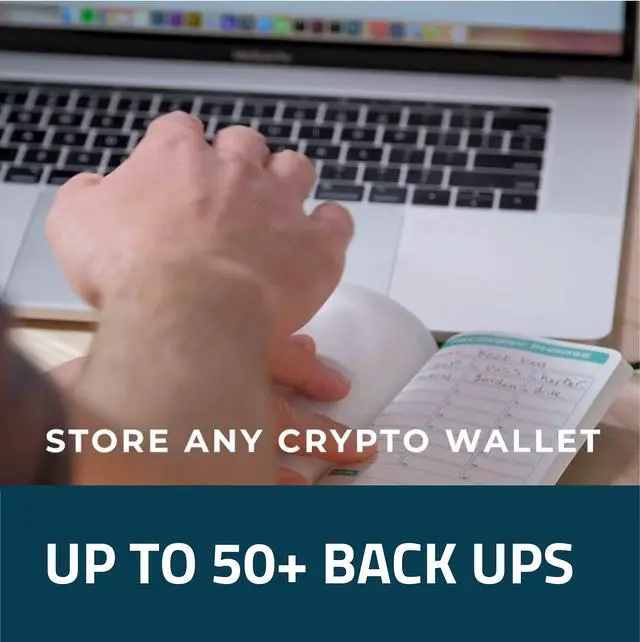 Alt view image 3 of 7 - Stonebook World's Most Secure Crypto Password Notebook | Seed Phrase and Private Key Cold Storage method | Premium Water-Resistant Paper | 5.5" x 3.5" | Pack of 2