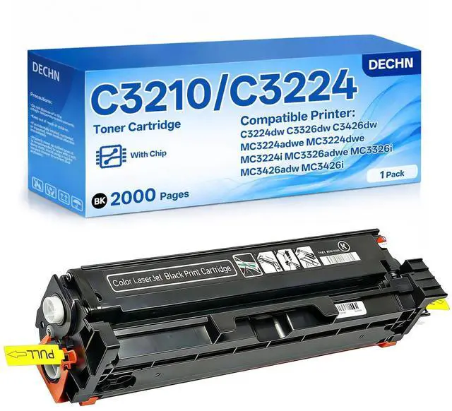 Main image of C3210/C3224 Black Toner Cartridge Compatible with Lexmark C3224dw C3326dw C3426dw MC3224adwe MC3326adwe MC3426adw MC3426i MC3224i Color Printer with chip