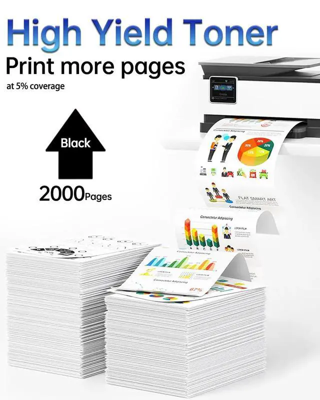 Alt view image 3 of 7 - C3210/C3224 Black Toner Cartridge Compatible with Lexmark C3224dw C3326dw C3426dw MC3224adwe MC3326adwe MC3426adw MC3426i MC3224i Color Printer with chip