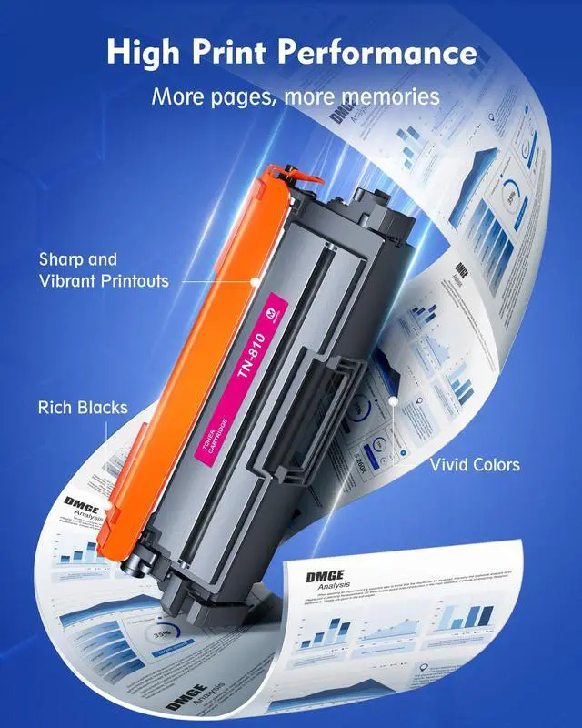 Alt view image 4 of 6 - TN810 Toner Cartridges 4 Pack Replacement for Brother TN810 TN810XL | Compatible for Brother MFC-L9610CDN HL-L9410CDN HL-L9430CDN HL-L9470CDN MFC-L9630CDN Printer (Black Cyan Yellow Magenta)