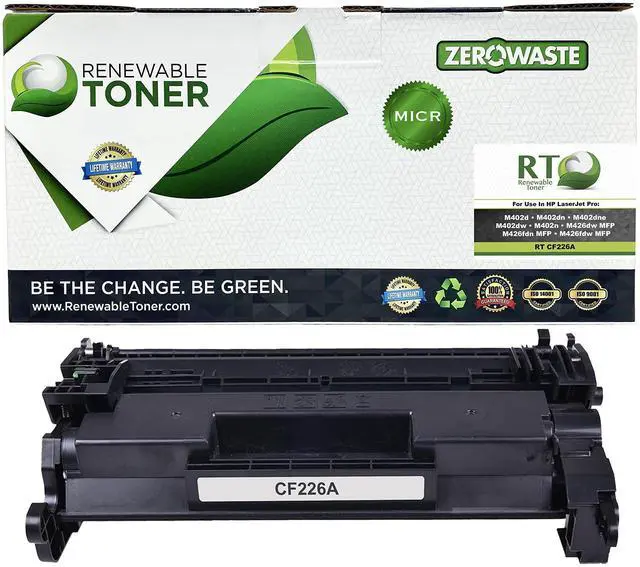 Main image of RT 26A MICR Toner Replacement for HP 26A 26X Laser Jet Pro M402n M402dn M402dw MFP M426fdw M426fdn M426dw | CF226A CF226X Check Printer Ink Cartridge